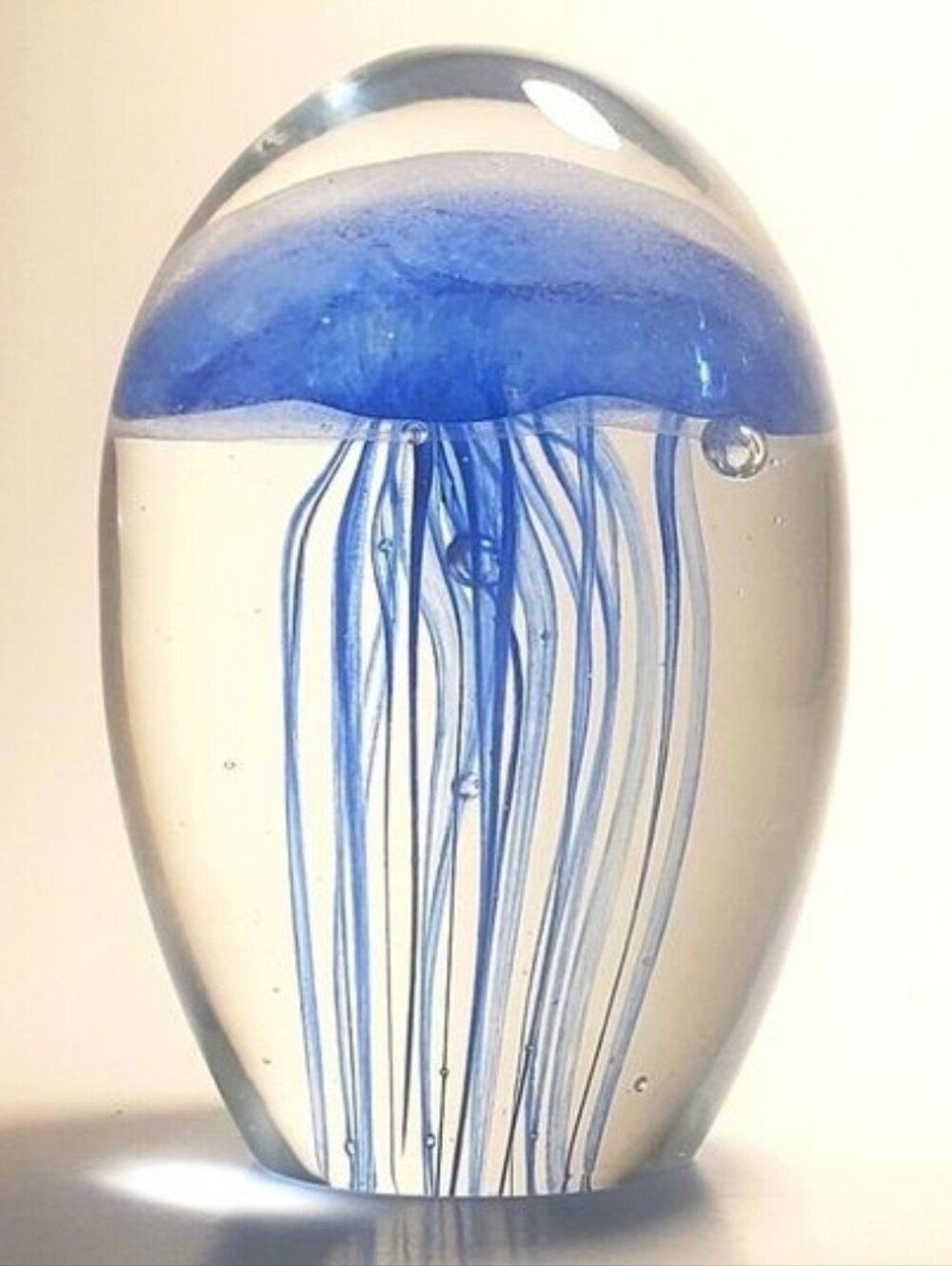 Jellyfish by " Dynasty Gallery Glass Jellyfish Paperweight - Decorative Home Art